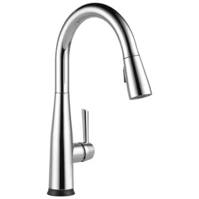 Delta  Essa Touch2O Chrome Single Handle Deck-mount Pull-down Touch Kitchen Faucet (Deck Plate I... | Lowe's