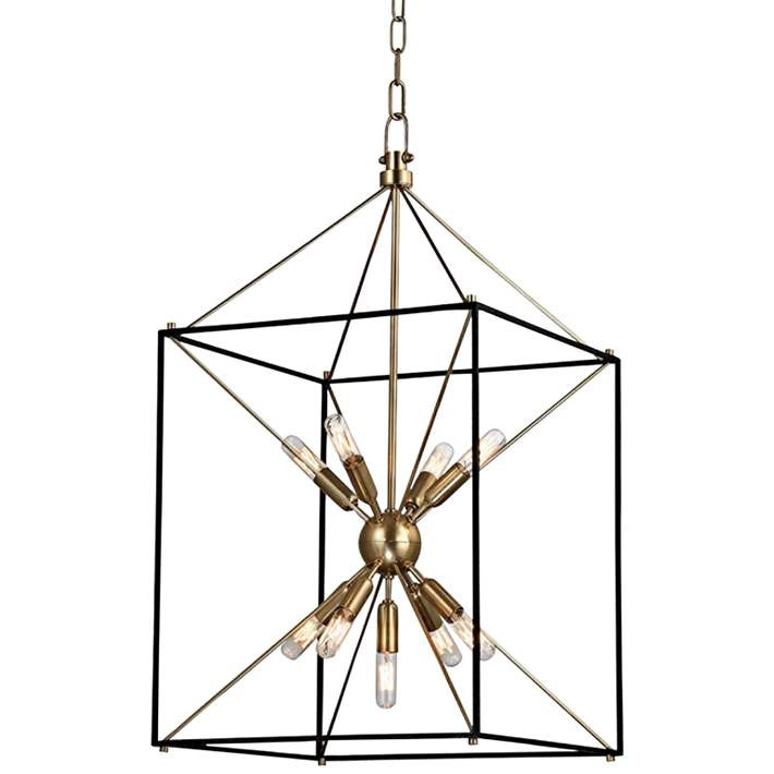 Hudson Valley Glendale 30" High Aged Brass Pendant Light | LampsPlus.com