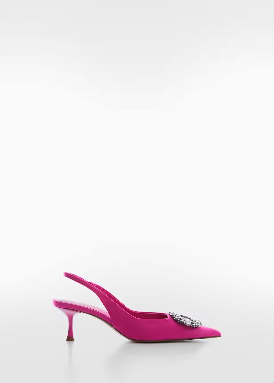 Pointed shoe with strass detail -  Women | Mango United Kingdom | MANGO (UK)