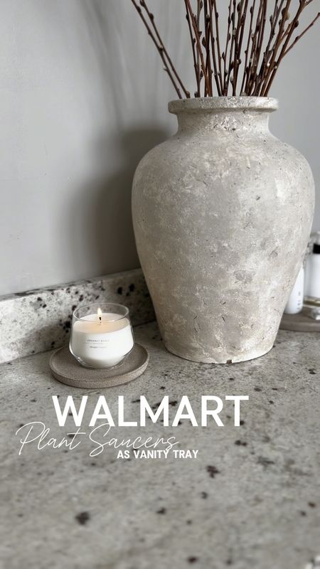 Love this idea for plant saucers! 
Walmart find, Walmart home decor, Walmart spring, modern home decor 

#LTKhome #LTKSeasonal #LTKVideo
