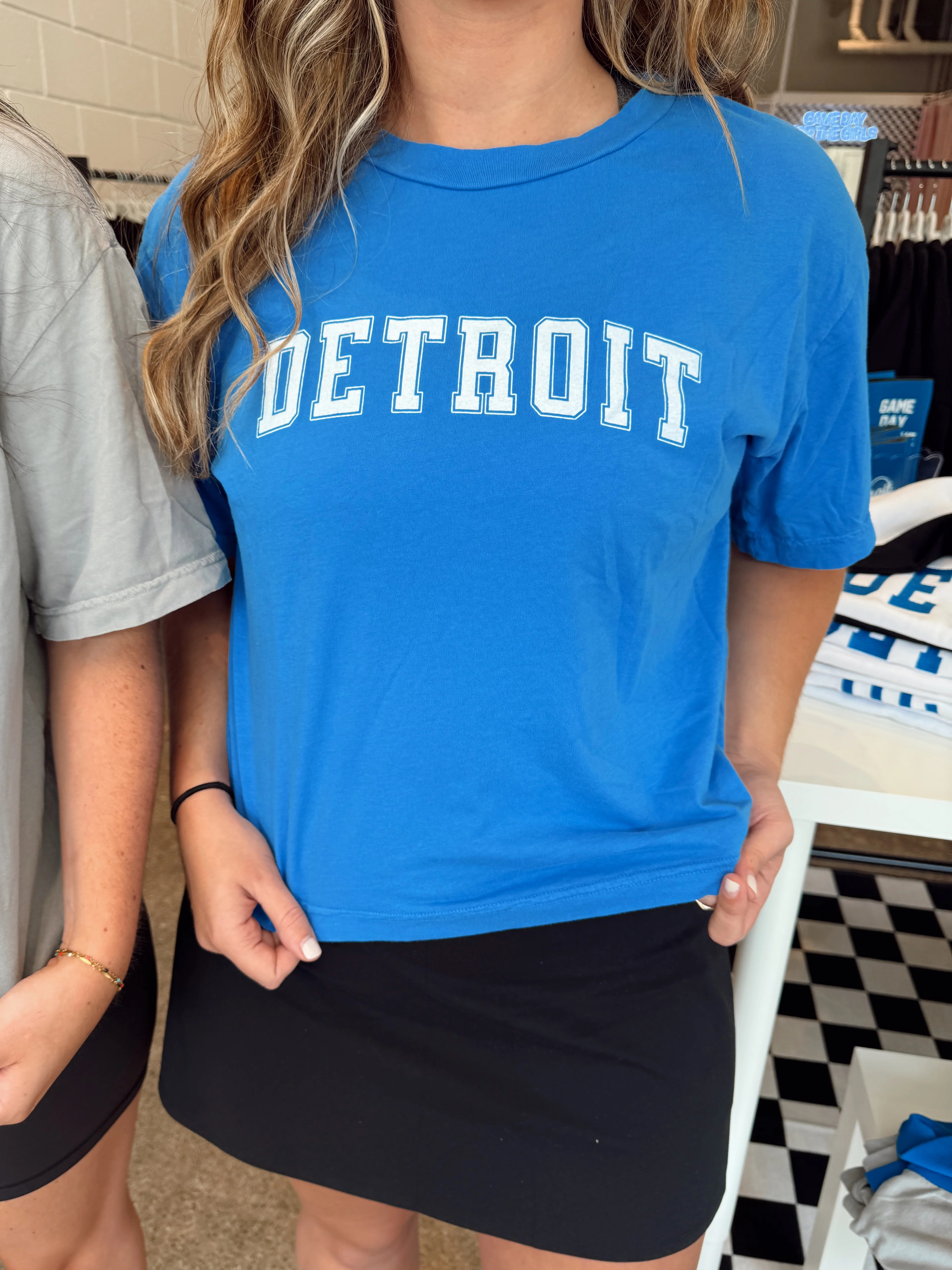 Detroit Varsity Signature Blue Tee | Kiloh + Co.