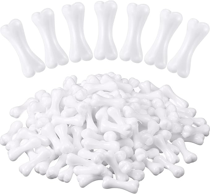 Zubebe 300 Pcs Mini Skeleton Bones Plastic White Fake Small Human Caveman Bones Miniatures for Cr... | Amazon (US)