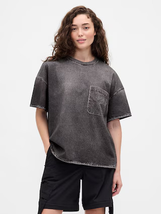 Gap × BÉIS Knit Denim Pocket T-Shirt | Gap (US)