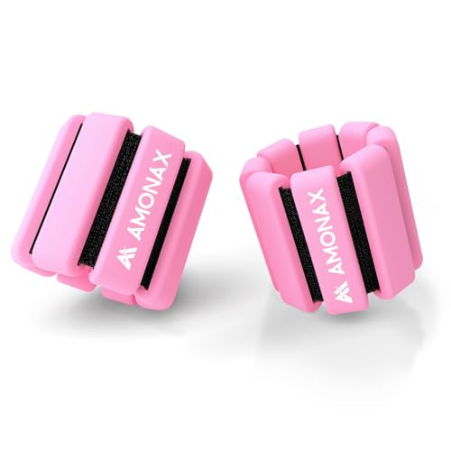 Amonax Adjustable Ankle and Wrist Weights Set, Fitness Leg Weights for Women Men, 1lb/2lb Pair for Strength Training, Pilates Weights Running Swimming Weights, Hand Arm Weights for Yoga, Dance | Amazon (UK)