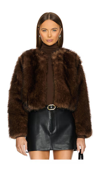 Doxey Jacket in Brown | Revolve Clothing (Global)