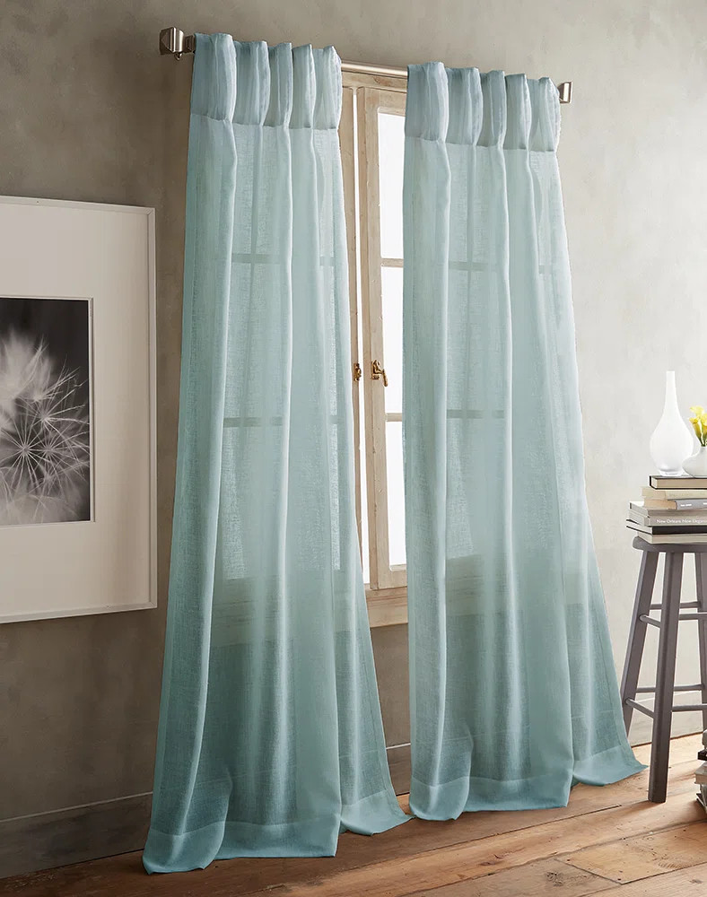 Paradox Sheer Curtain Pair (Set of 2) | Wayfair North America