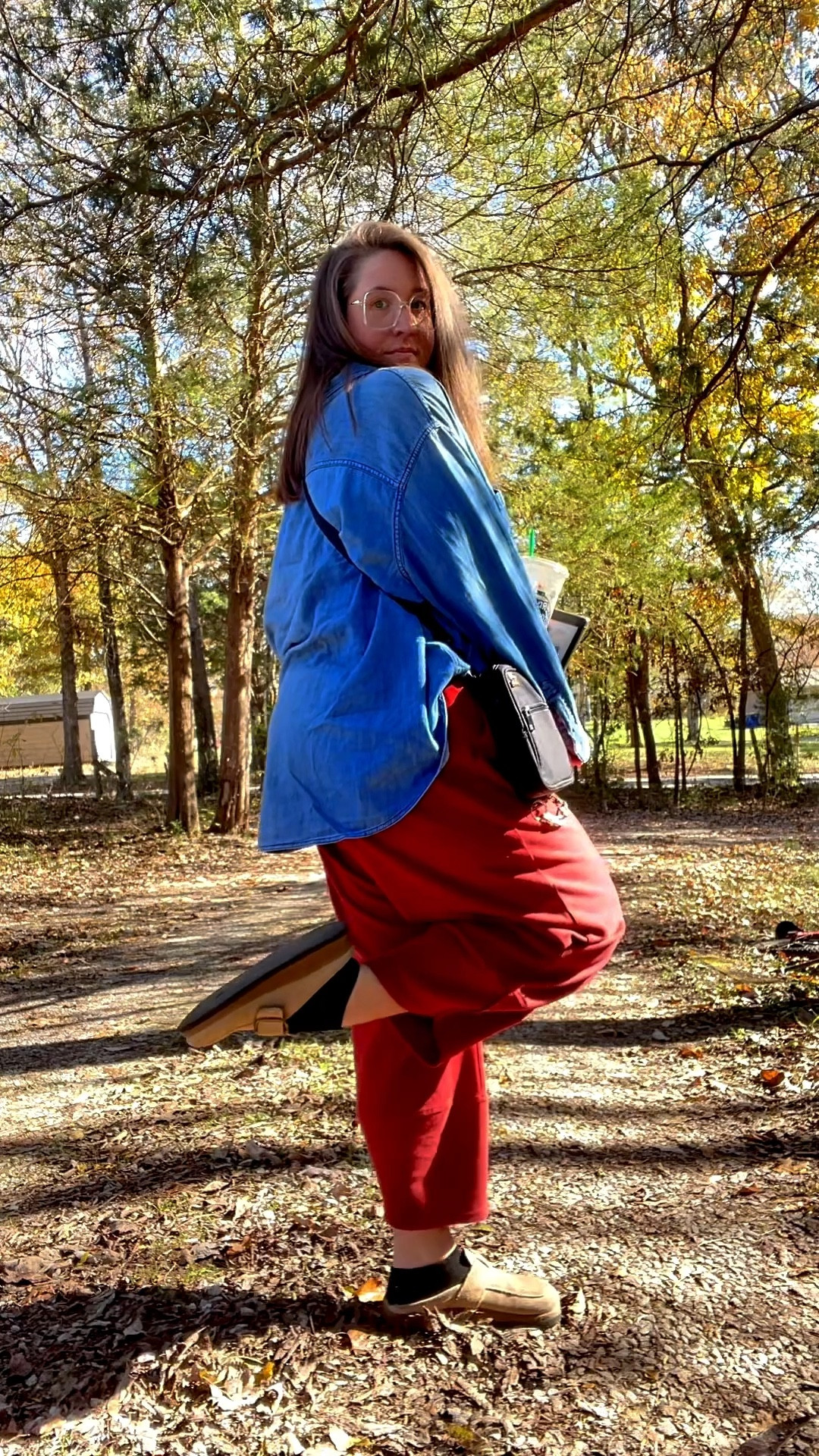 Embracing the big and oversized today. I loved how comfortable this outfit was today for my doctor’s appointment. I’ll come back and link the pants (LOVE) when I can, but shoes, top, glasses, Kindle (😂) are all there. My bag is Brixley, but they are not on LTK. Let me tell you though, I LOVE this bag. The end. (Get it for everyone you know)

#LTKMidsize #LTKootd #LTKPlusSize