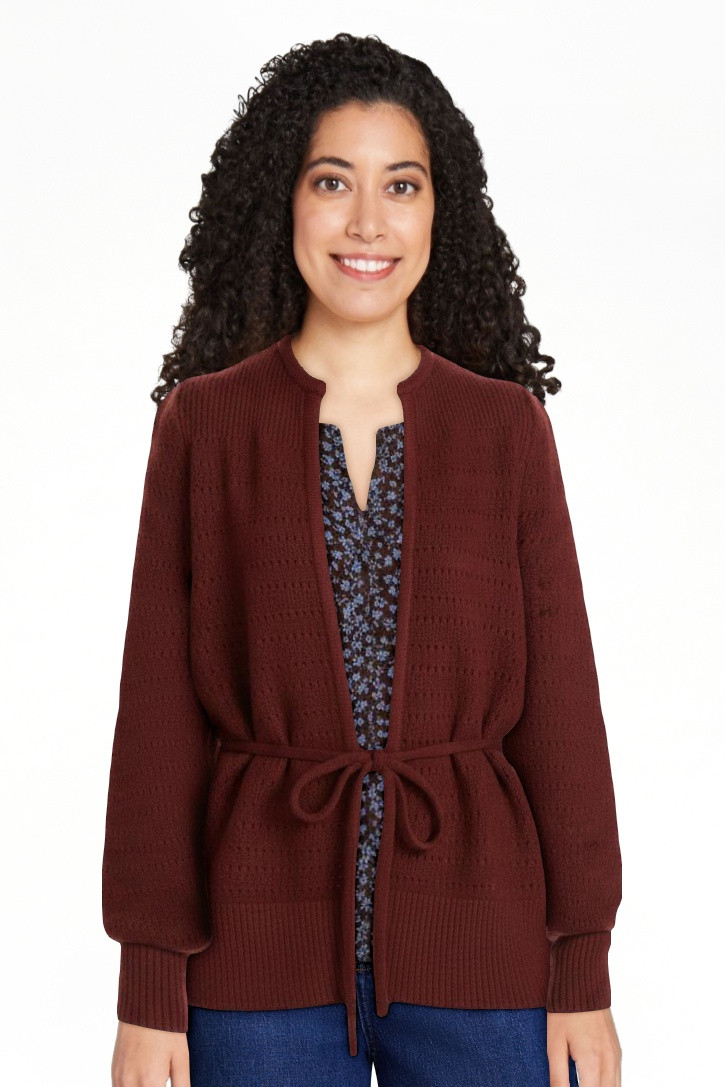 Scenario Women's and Women's Plus Open Tie Cardigan Lightweight Sweater with Long Sleeves, Sizes ... | Walmart (US)