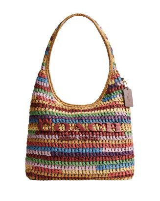 Brooklyn 34 Medium Shoulder Raffia Bag in Multi | Bloomingdale's (US)
