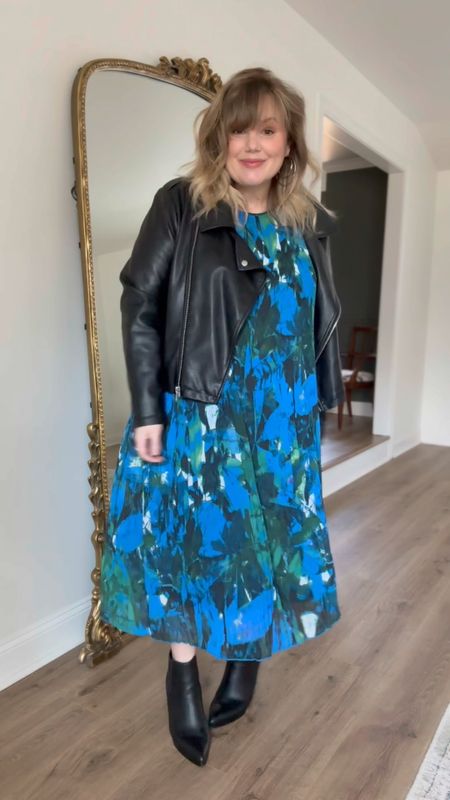 A chic take on the dress with leather jacket trend.

Use code 2024Anne25 for dress! 

#LTKplussize #LTKSeasonal #LTKstyletip