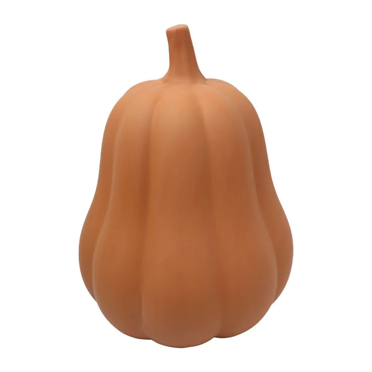 Jack-o'-Lantern Decoration, Terracotta, 10.25", Halloween by Way To Celebrate | Walmart (US)