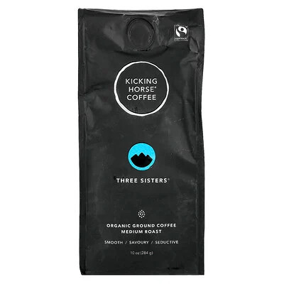 Kicking Horse, Three Sisters®, Organic Ground Coffee, Medium Roast, 10 oz (284 g) | iHerb