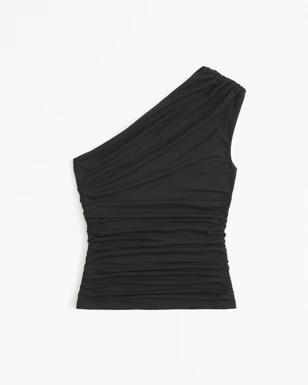 Asymmetrical Draped Top | Abercrombie & Fitch (US)