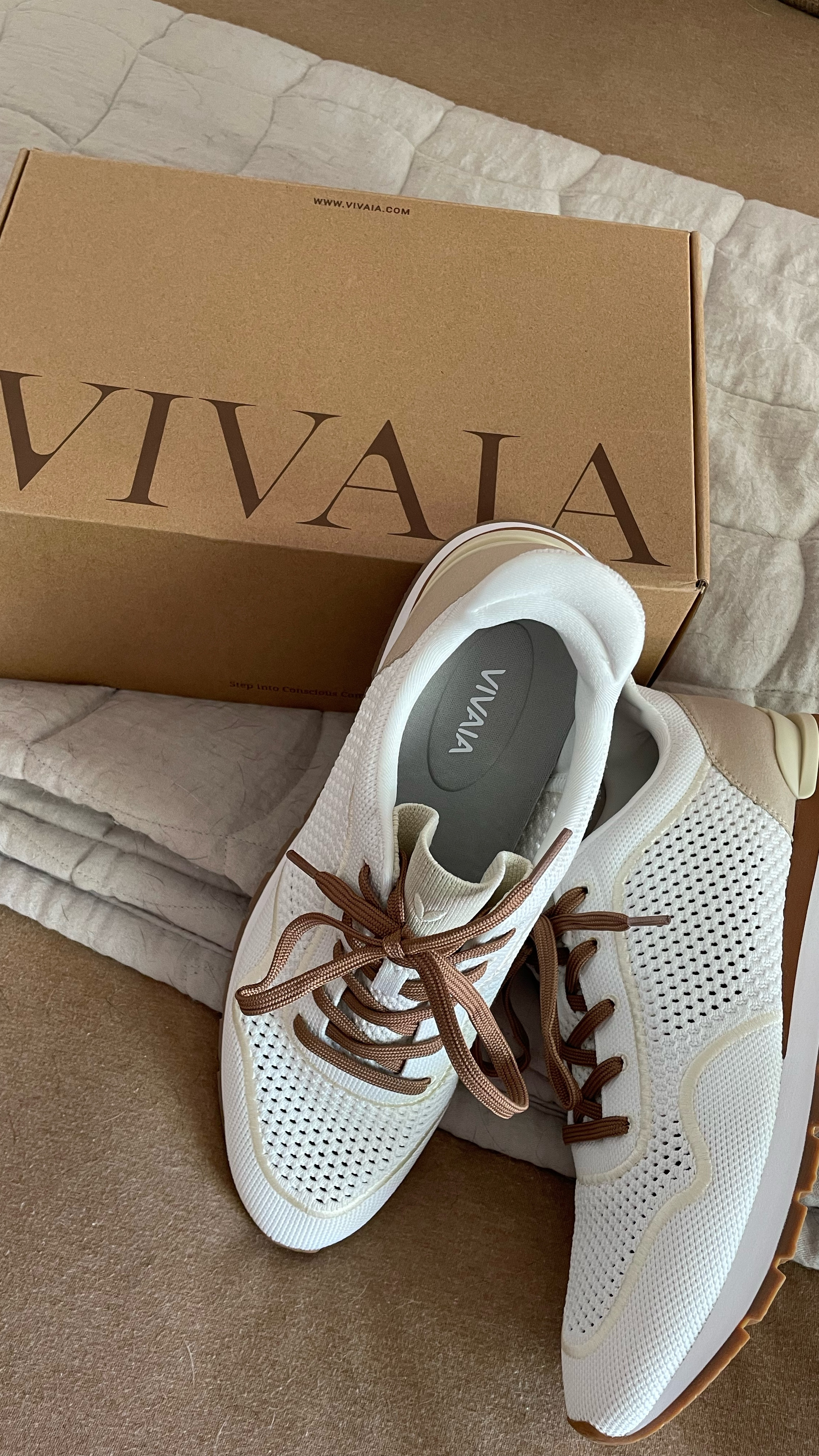 Obsessed with these sneakers. Let me tell you why! I didn’t know I needed hands fee step into shoes until I got these. As a busy mom on the go, it’s just one more easy thing I don’t need to use my hands for. Love the neutral white and brown colors… I wore these a ton recently and was so bummed they got dirty but then I threw them into the washer and they came out literally like new. Yes!!!! 🙌🏻 these are the most comfortable and breathable sneaker I own!! I’m an ER nurse so that says a lot. 

#LTKShoeCrush #LTKActive #LTKOver40