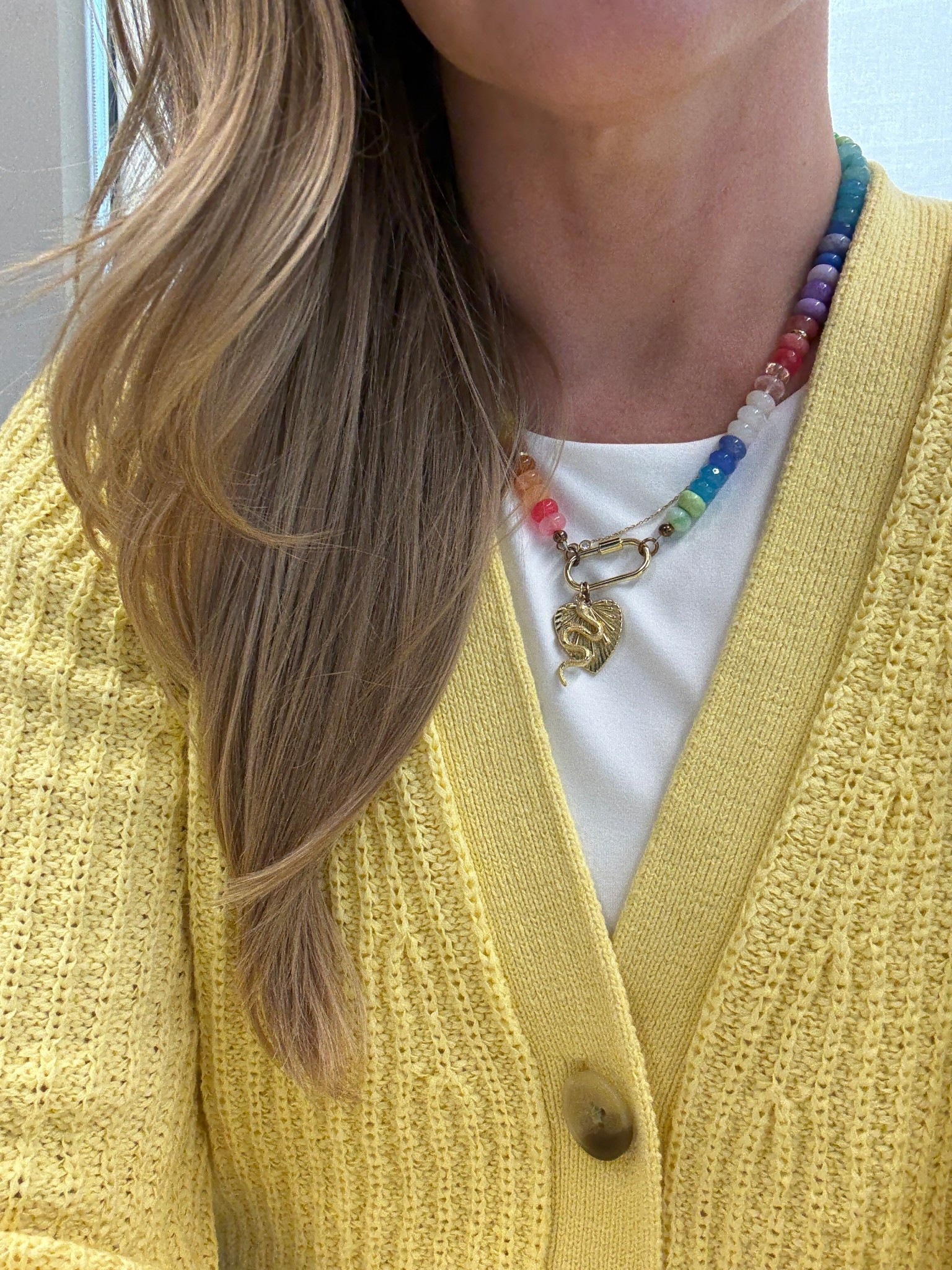 What I wore: I’m loving this cardigan from Banana Republic Factory. It’s a beautiful spring yellow. This $10 cream tank is double layered and not see through. And let’s not forget my favorite @yellowdoggems necklace. 

#createdcolorful #createdcolorfulspring #hocspring #tcispring #pcaspring #lightspring #warmspring #truespring #brightspring #clearspring #paintboxspring #bluespring

#LTKSaleAlert #LTKSeasonal #LTKOver40