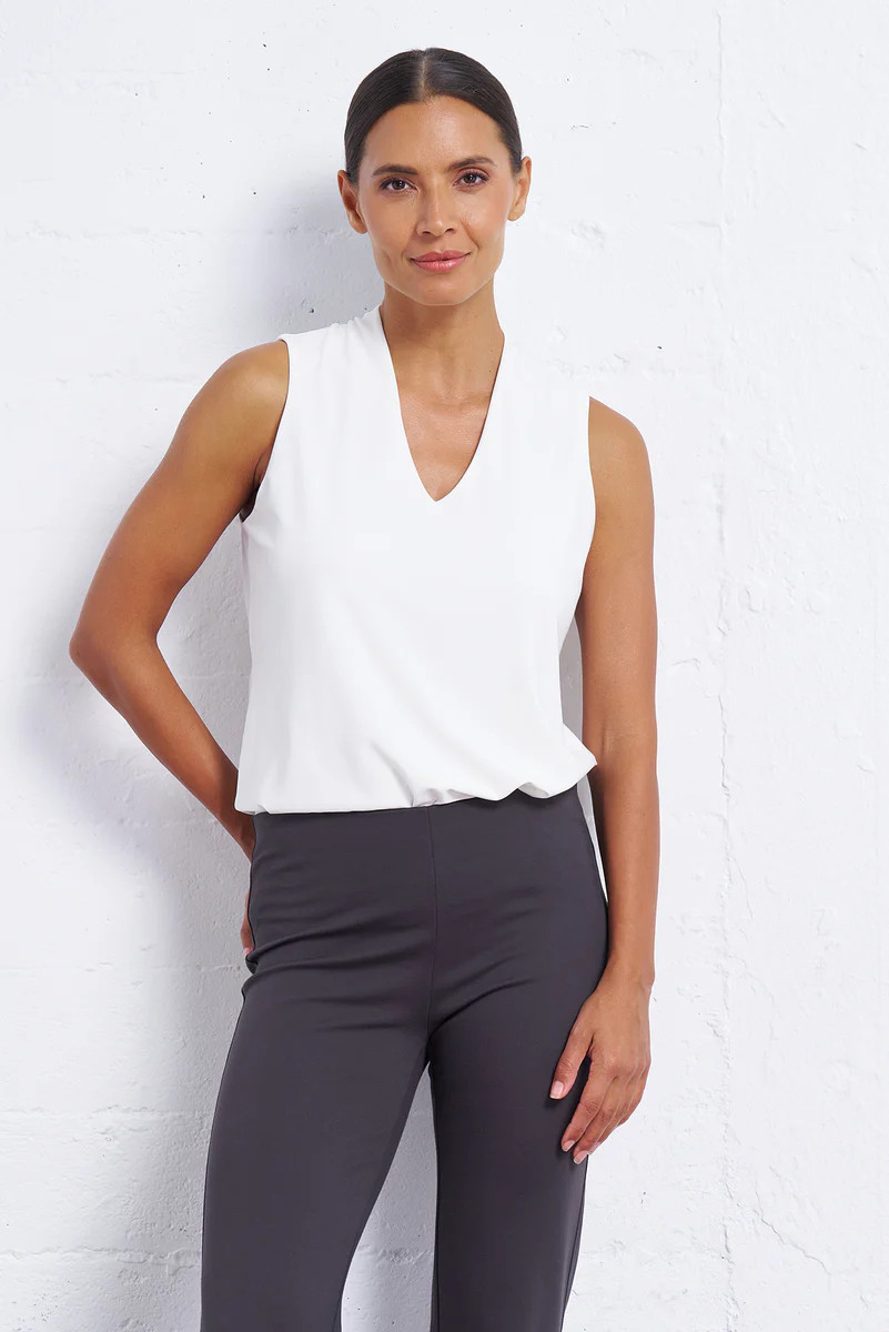 Essential Sleeveless Top for Women | V-Neck | Franne Golde | Franne Golde