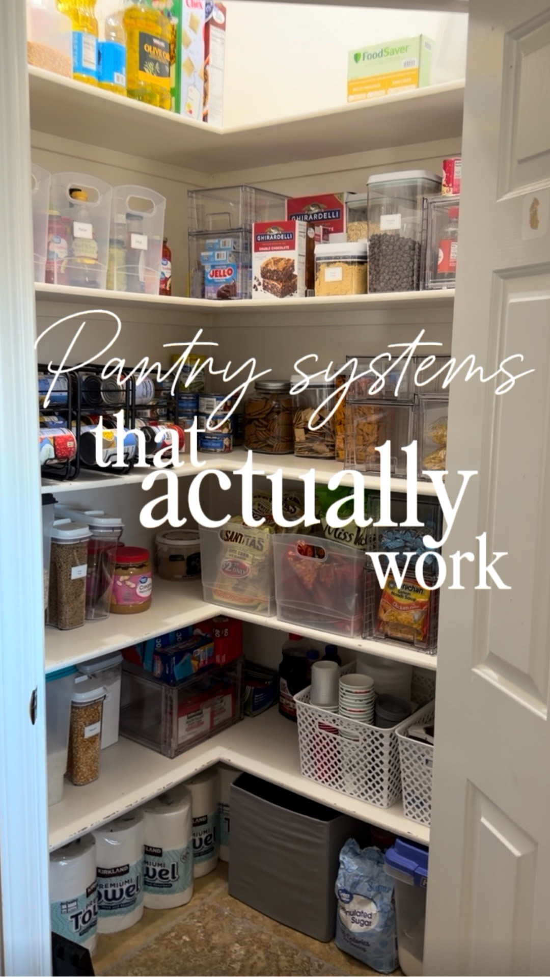 Pantry organization that actually works 🤍
These are the exact systems I use to keep everything functional and easy to maintain—even with a big family.

✨ Clear containers
✨ Drawer bins
✨ Lazy Susans for corners
✨ Can rotation systems

Everything linked in my LTK!


#LTKHome #LTKmomlife