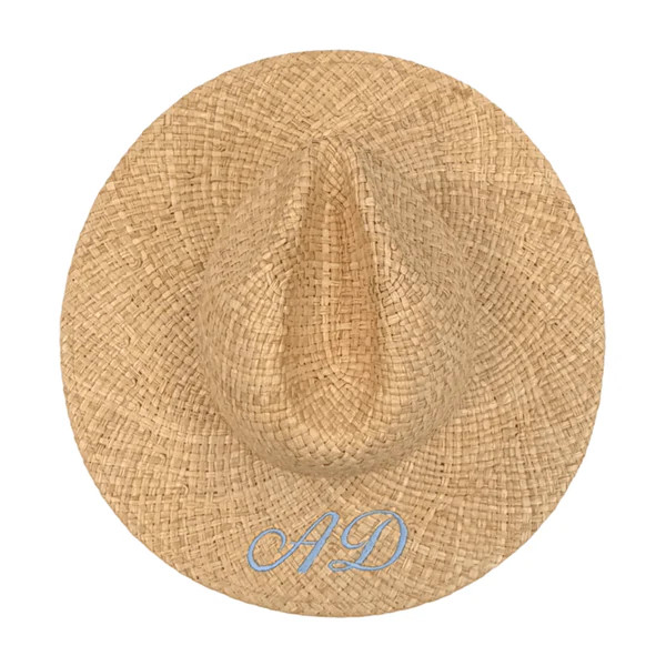 Palmetto Straw Beach Hat | Sprinkled With Pink