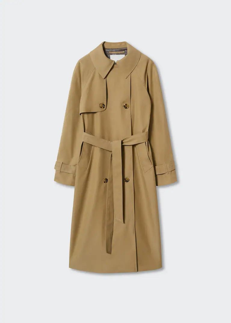 Cotton classic trench coat -  Women | Mango United Kingdom | MANGO (UK)