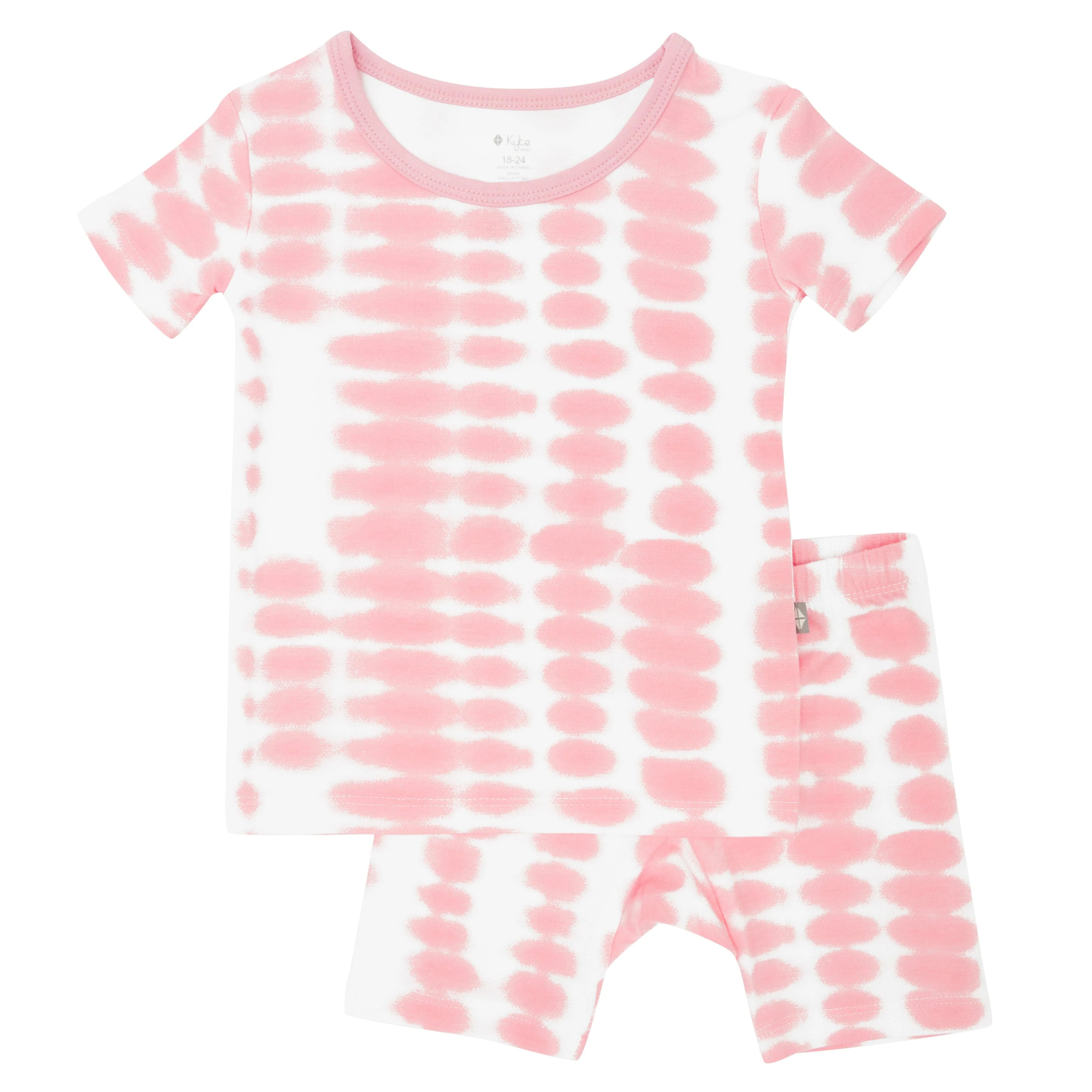 Short Sleeve Pajamas in Crepe Rip Tide | Kyte BABY