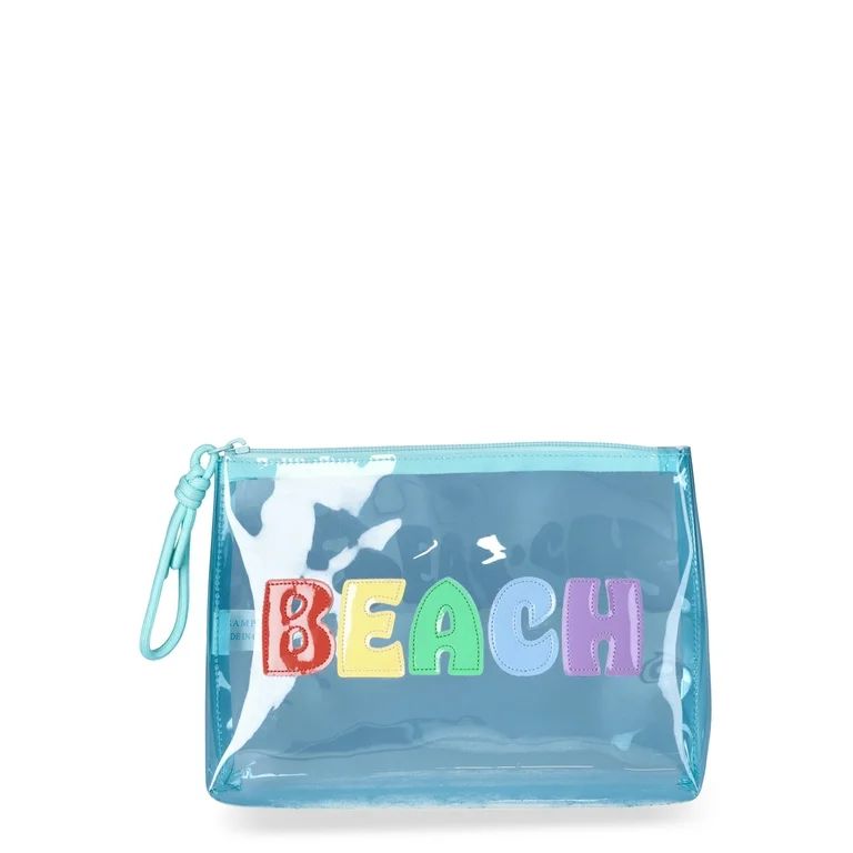 No Boundaries Women's "Beach" Graphic Beach Pouch - Salt Water - Walmart.com | Walmart (US)