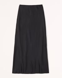 Women's Satin Column Maxi Skirt | Women's Fall Outfitting | Abercrombie.com | Abercrombie & Fitch (US)