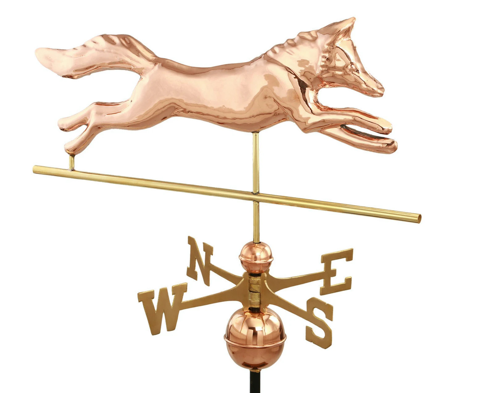 Fox Weathervane, Polished Copper Finish | Etsy (Global)