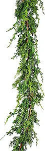 Serene Spaces Living Artificial Double Cypress Garland, Christmas Tree Garlands, Holiday Decor, U... | Amazon (US)
