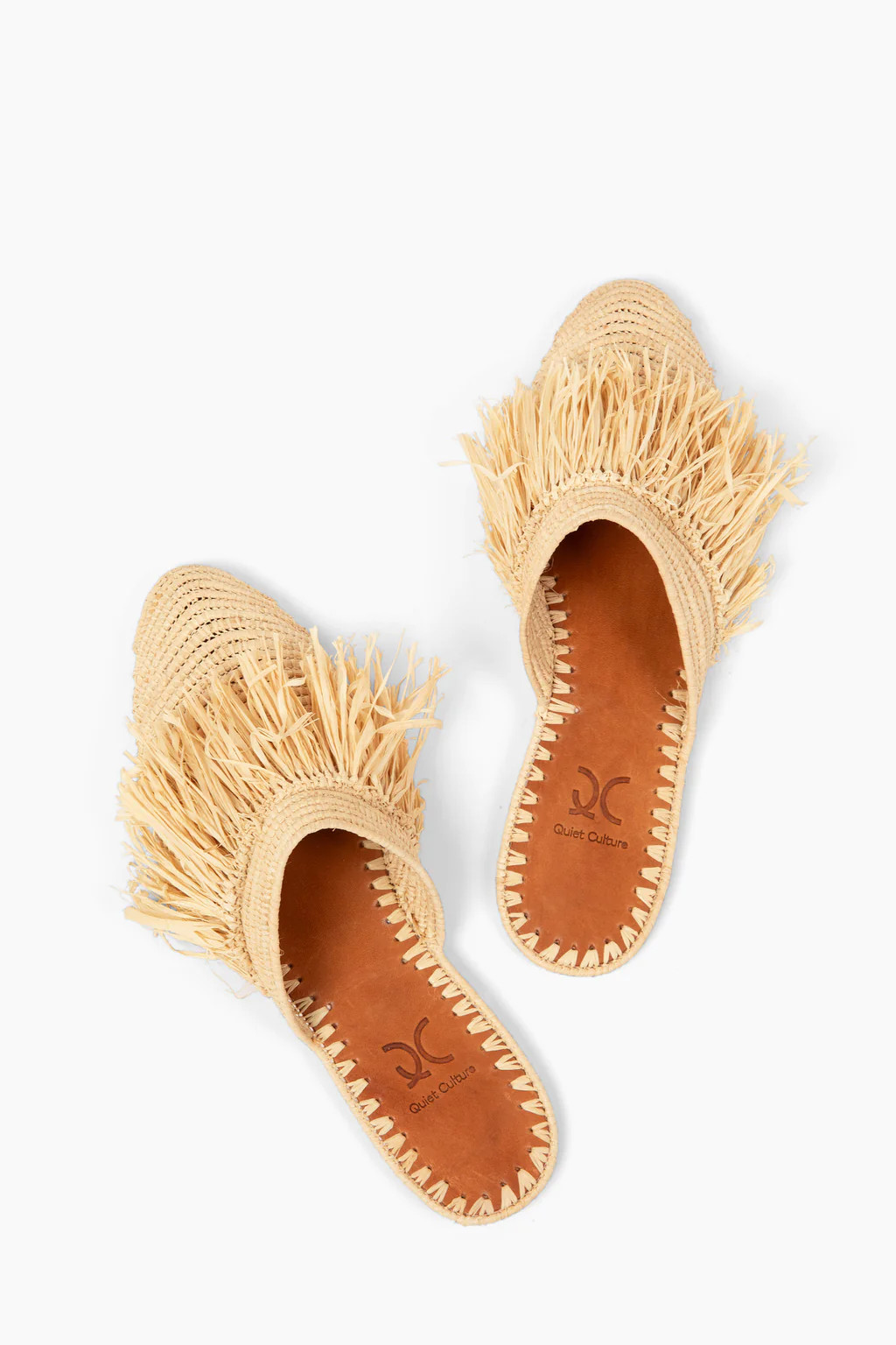 Raffia Resort Slide - Natural | Quiet Culture