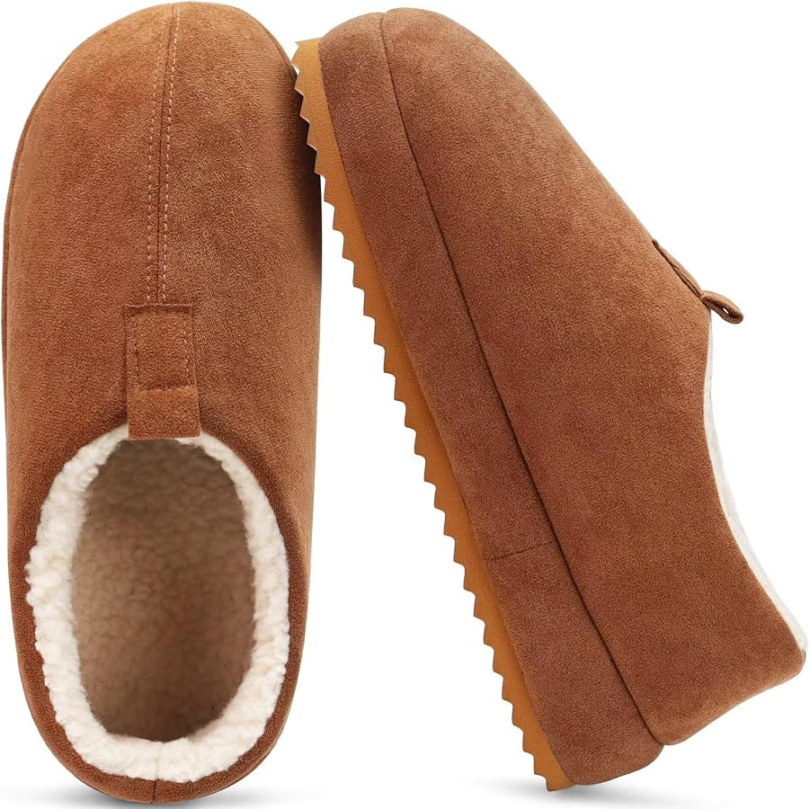 COFACE Men's Clog Slippers Cozy Thick Cushion Memory Foam Indoor Outdoor Lightweight Warm Sherpa ... | Amazon (US)