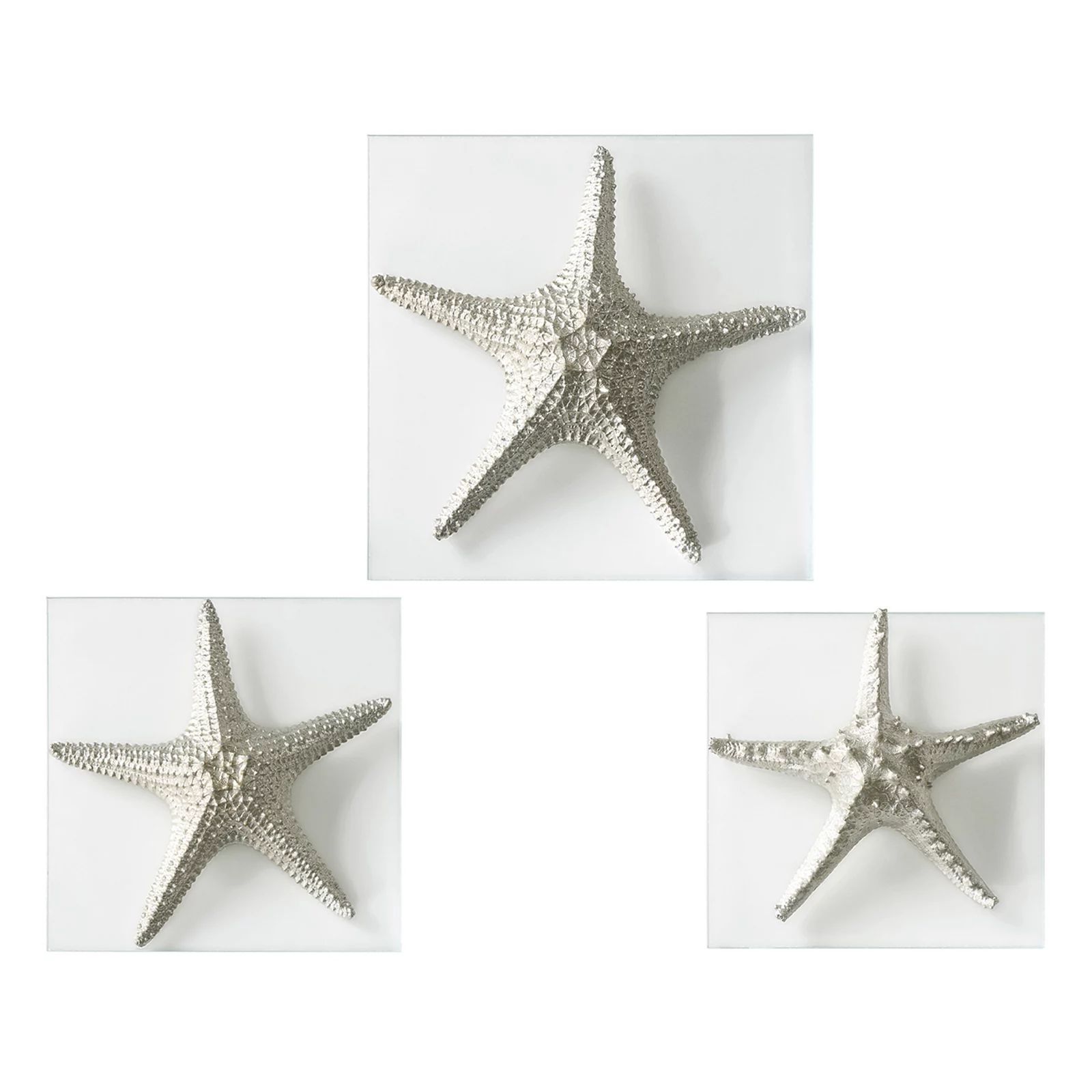 Silver Starfish 3-piece Wall Art Set | Kohl's