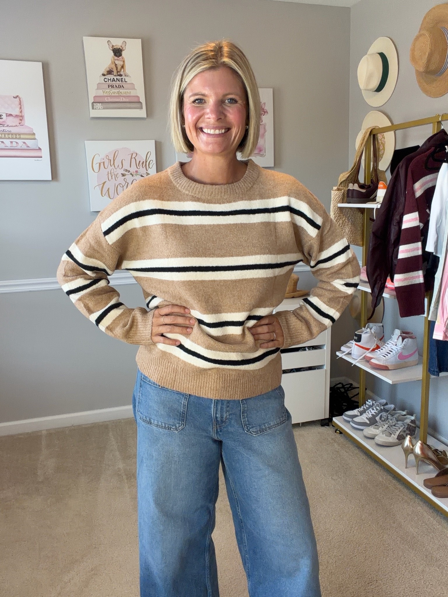 Amazon stripped crewneck sweater TTs

#LTKootd #LTKMidsize #LTKOver40