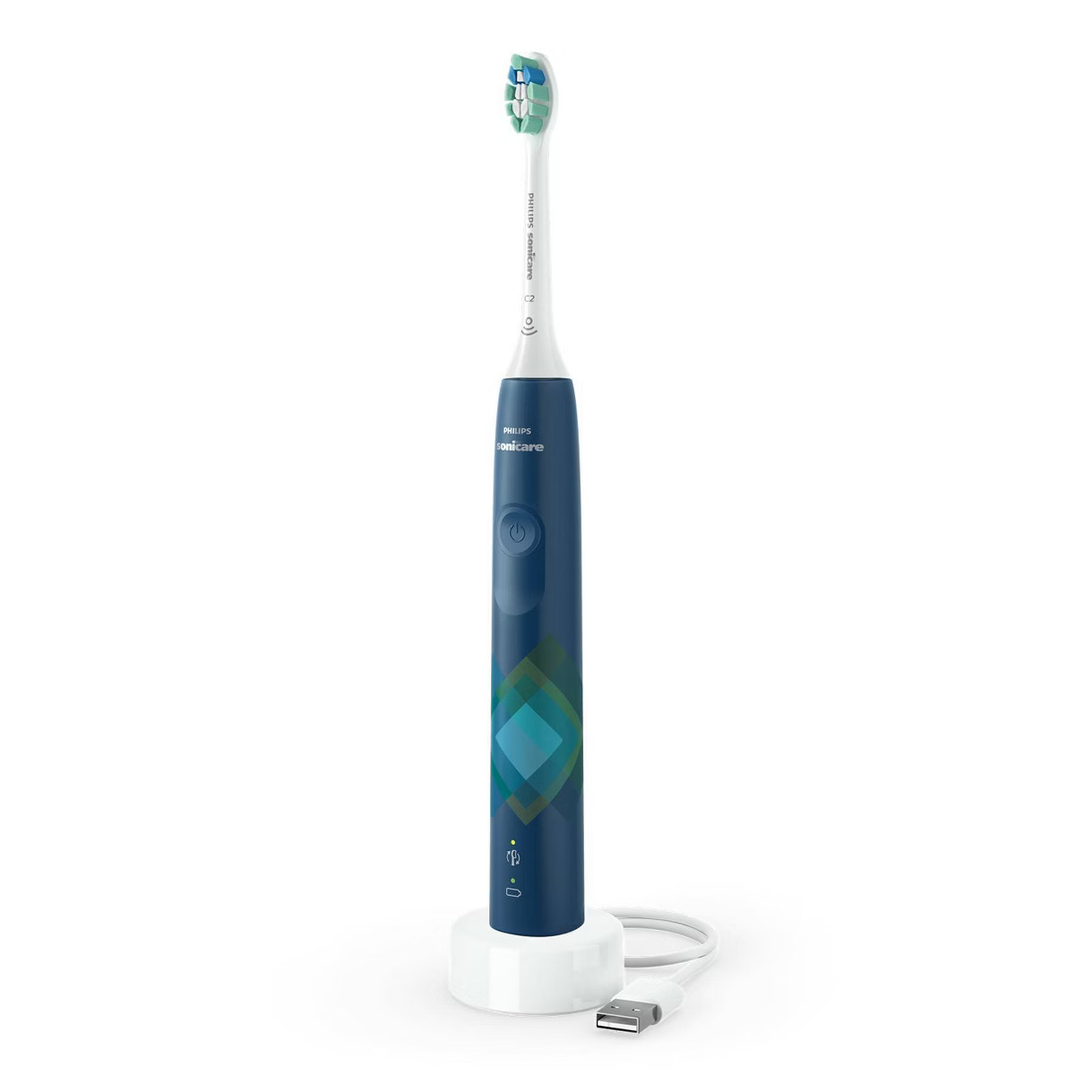 Philips Sonicare 4100 Plaque Control Rechargeable Electric Toothbrush - HX3689/22 - Navy | Target