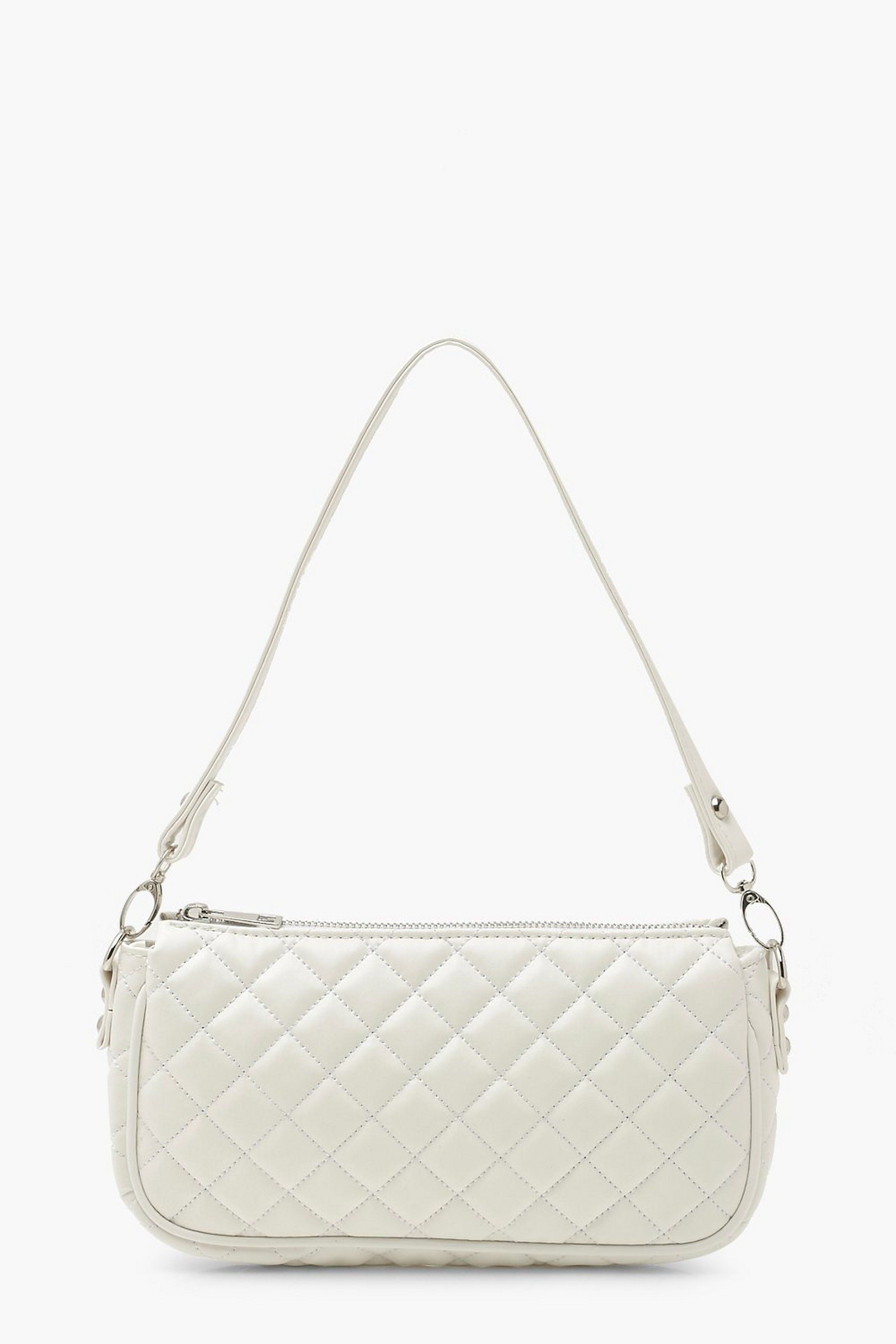 Diamond Quilted PU Under Arm Bag | Boohoo.com (US & CA)