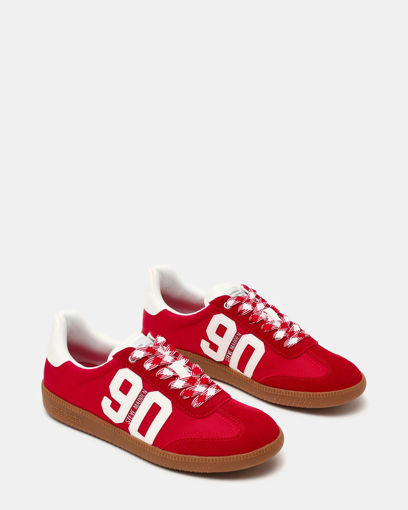 PACEY Red Multi Low-Top Lace-Up 90's Women's Sneaker | Steve Madden (US)