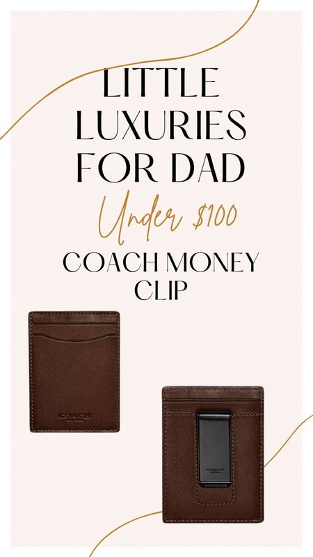 This money clip is the perfect gift for him !!! 💌

Coach. Money clip. Men’s gift ideas. Gift ideas for dad. Men luxuries  

#LTKFindsUnder100 #LTKGiftGuide #LTKMens