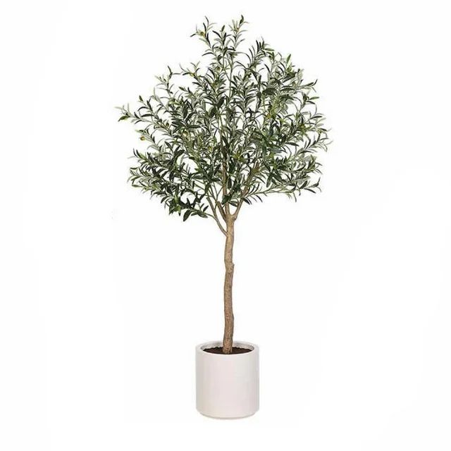 KORIMEFA Artificial Olive Tree 7FT Tall Faux Silk Plant for Home Office Decor Indoor Fake Potted ... | Walmart (US)