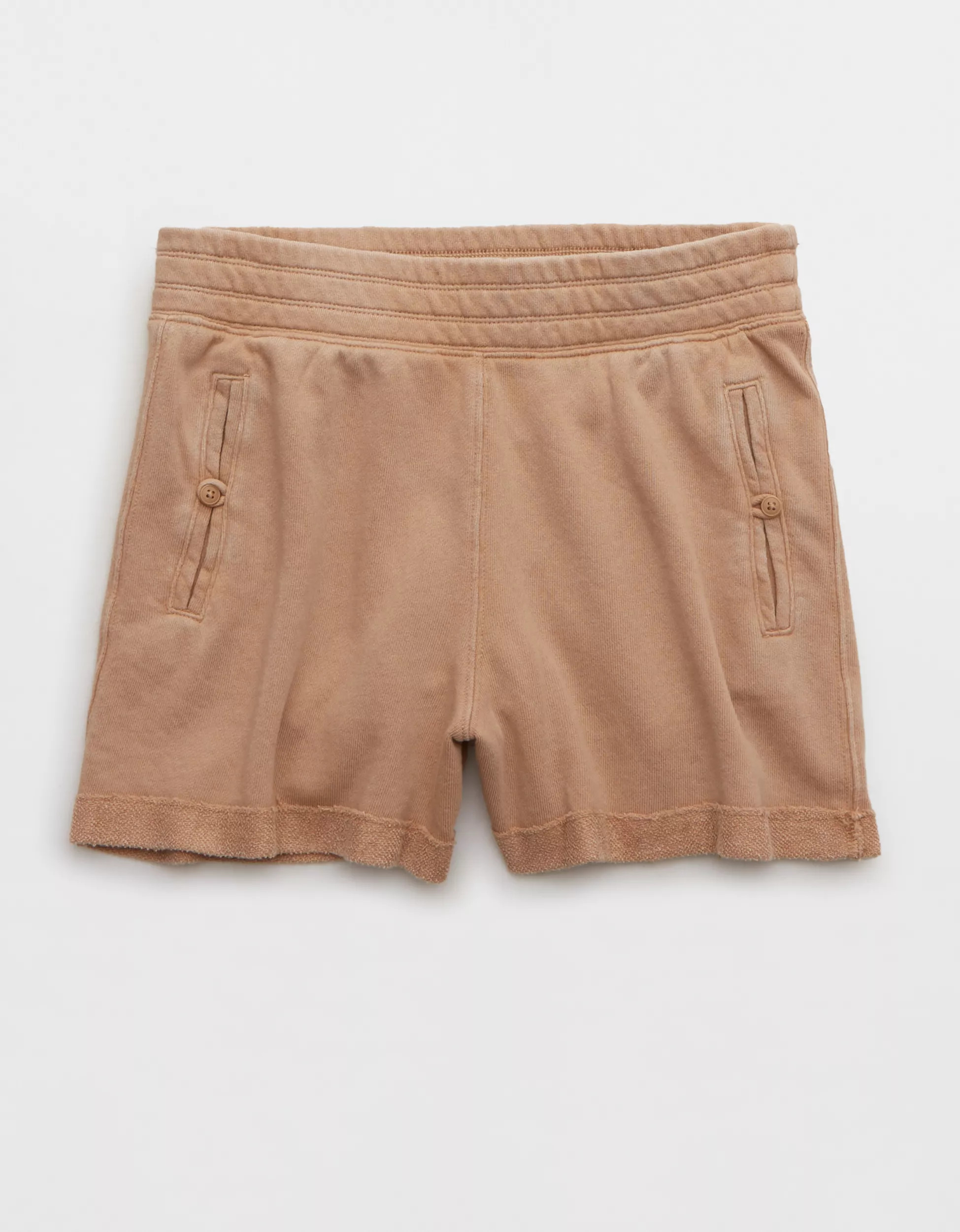 Aerie High Waisted Chillax Fleece Short | Aerie