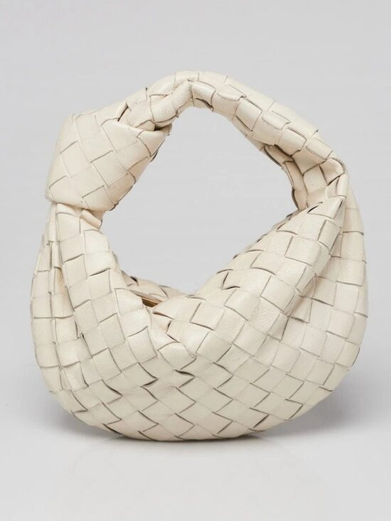 Bottega Veneta White Intrecciato Woven Leather Mini Jodie Bag | Poshmark