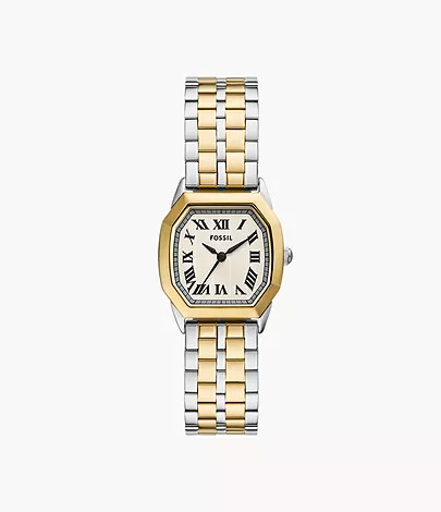 Harlow Three-Hand Two-Tone Stainless Steel Watch | Fossil (US)