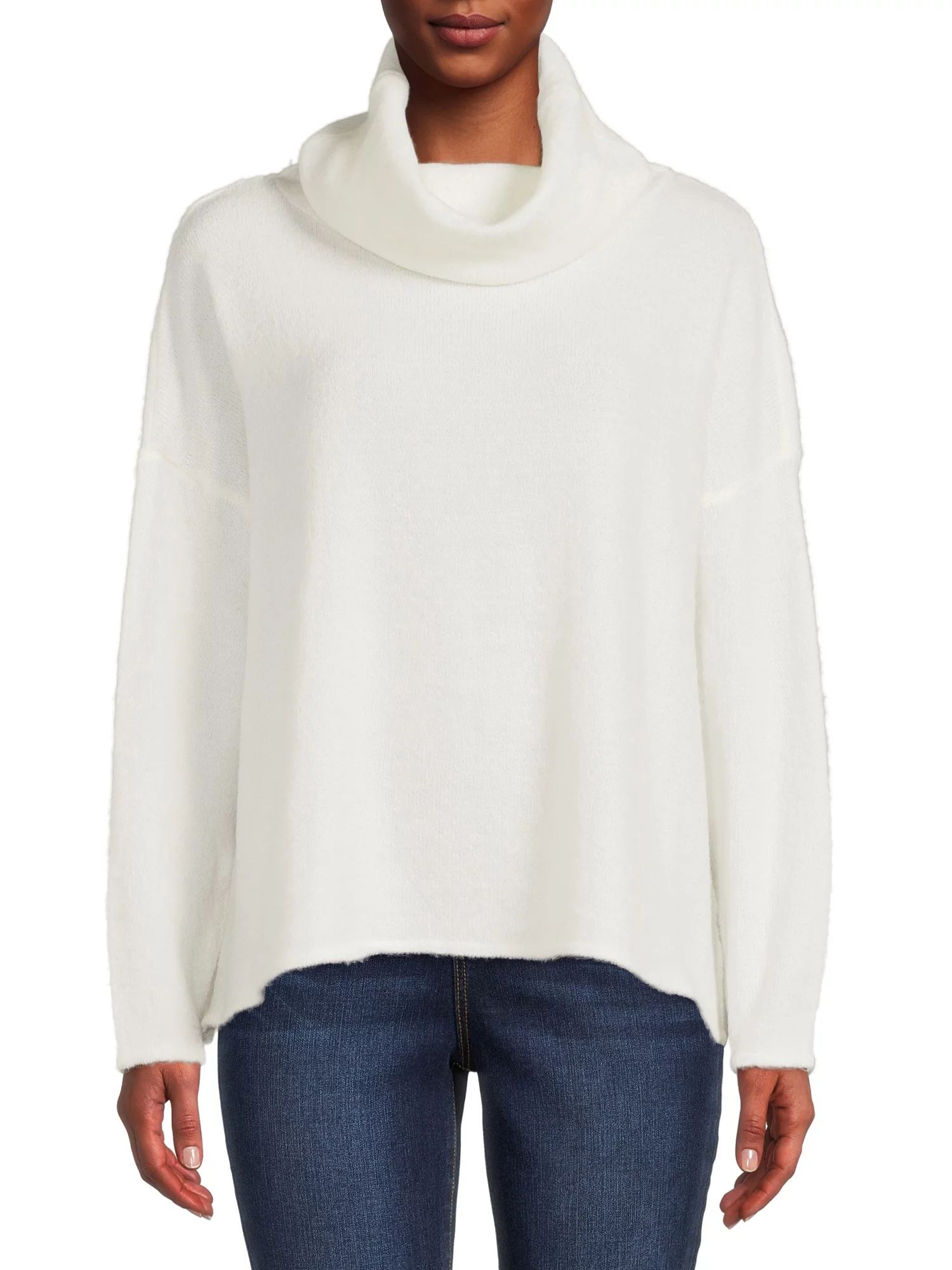 Dreamers by Debut Women's Cowl Neck Pullover Sweater | Walmart (US)