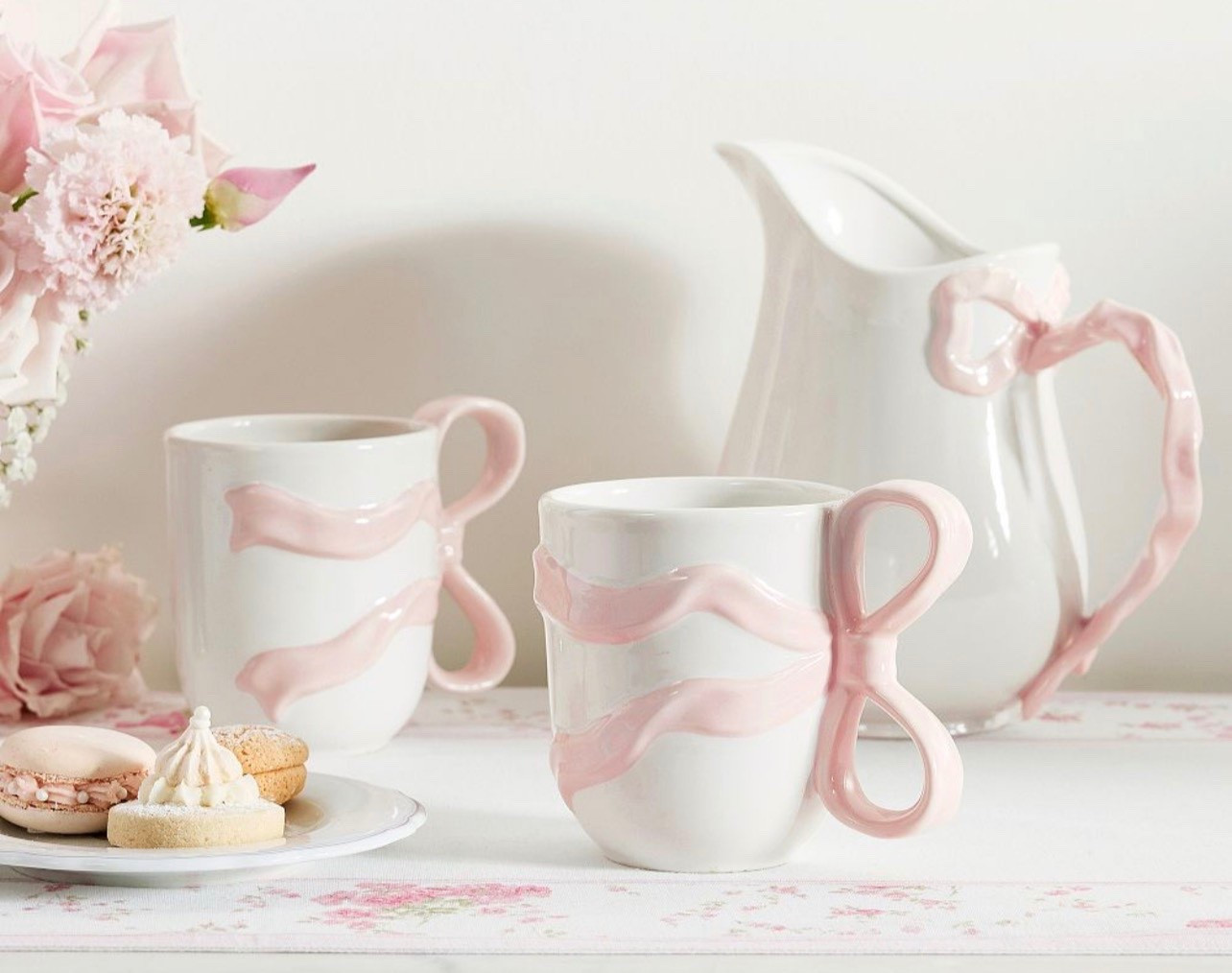 LoveShackFancy x Pottery Barn Bow pitcher and mugs

#LTKHome