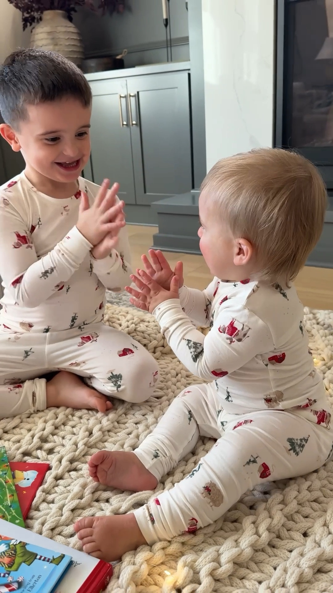 #ad #targetpartner | Simple joys of the season 🫶🏼 @Target’s exclusive matching baby & toddler holiday pajamas from @carters Just One You are all sorts of soft and comfy, and perfect for those sweet holiday moments ahead! 

#Target #CartersJustOneYou #Carters / matching holiday pajamas / matching holiday pjs 

#LTKBaby #LTKKids #LTKHoliday