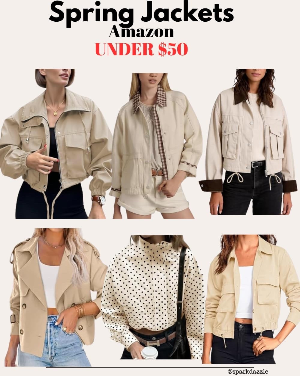 Spring Jackets Under $50 from Amazon You’ll Wear All Season

If you’re looking for lightweight spring jackets that are stylish, versatile, and budget-friendly, these Amazon finds under $50 are perfect for layering. From neutral cropped jackets to chic trench styles and casual utility pieces, these affordable options elevate any outfit while keeping things effortless. Perfect for everyday wear, travel, or transitional weather outfits, these jackets pair beautifully with jeans, dresses, and athleisure looks. Save this for your next Amazon fashion haul!

#amazonfinds #springjackets #affordablefashion #amazonfashion #budgetstyle #springoutfits #neutralstyle #everydaystyle #casualchic #ltkstyle #fashioninspo #styleonabudget #springfashion2026 #capsulewardrobe #outfitinspiration