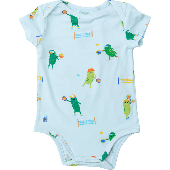 Pickleball Print Bodysuit, Blue | Maisonette