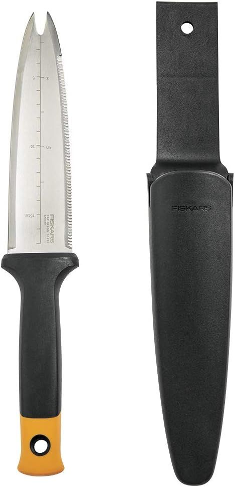 Fiskars Hori Hori Knife - Heavy Duty Gardening Hand Tool with Hang Hole - Lawn and Yard Tools - B... | Amazon (US)