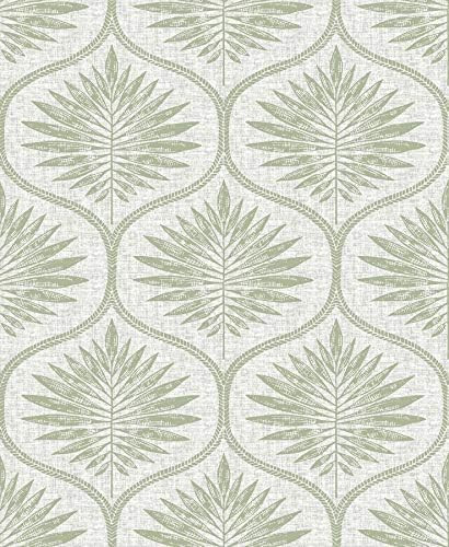 NuWallpaper Green Primitive Leaves Peel and Stick Wallpaper, NUS3621 | Amazon (US)