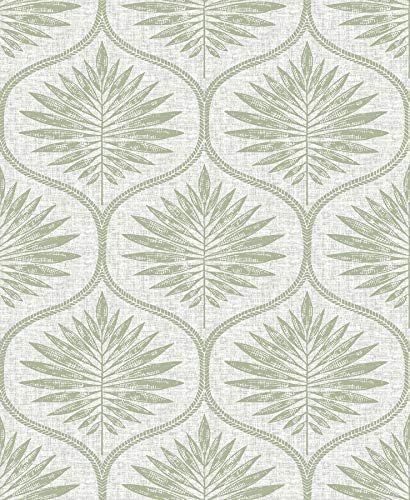 NuWallpaper Green Primitive Leaves Peel and Stick Wallpaper, NUS3621 | Amazon (US)