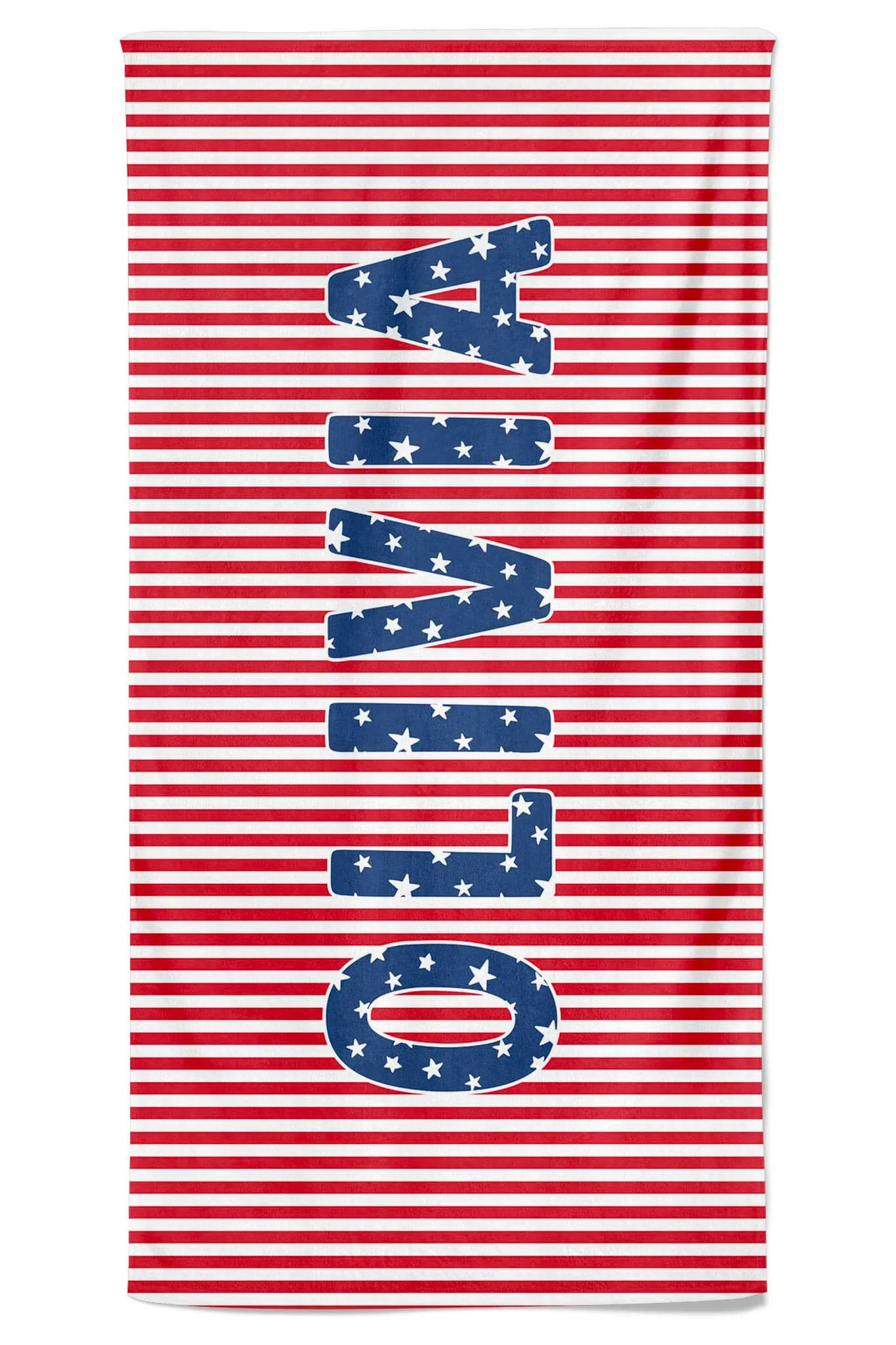 Personalized Kids Beach Towel | Stars & Stripes Party | Caden Lane