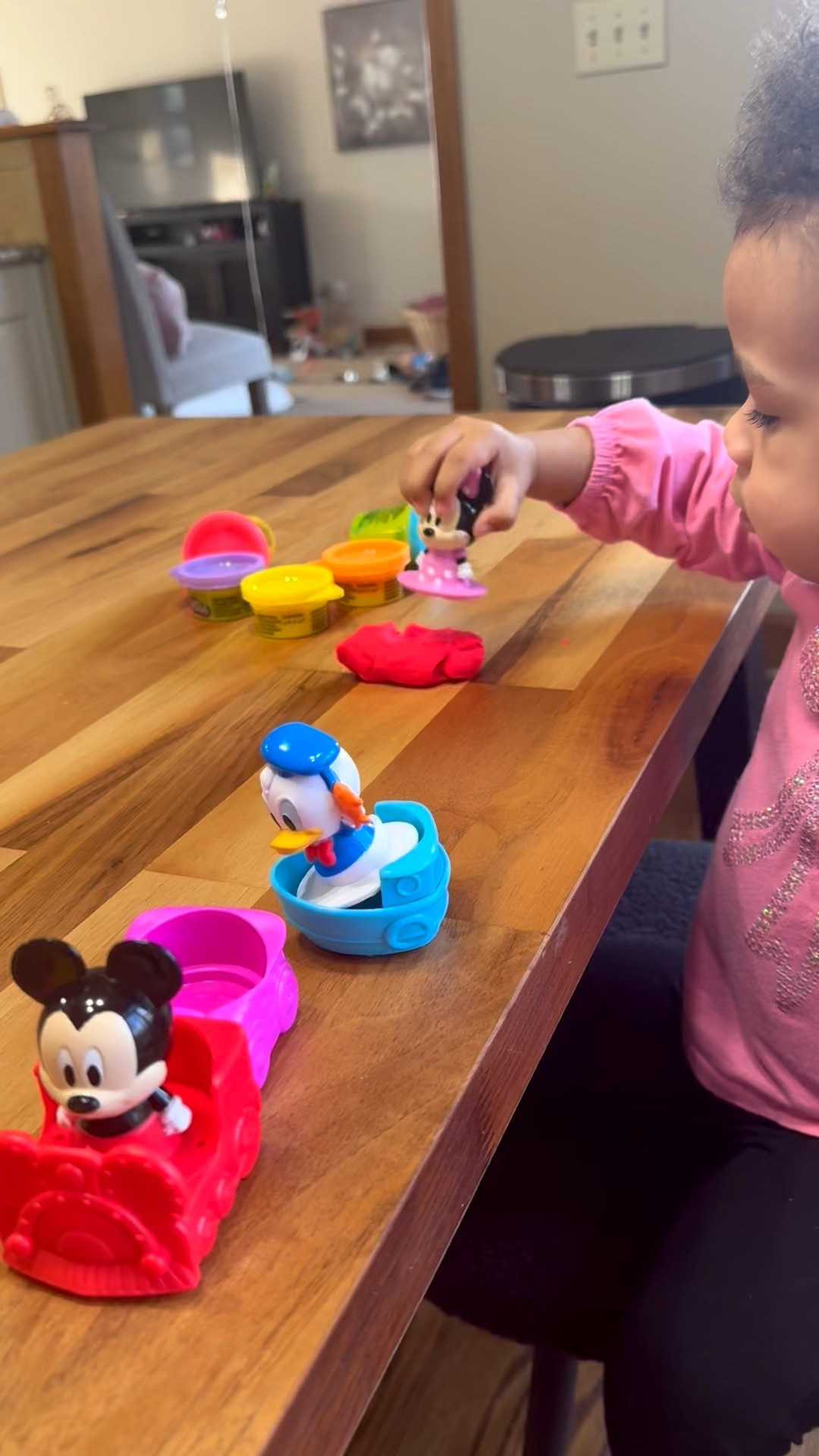 Mickey, Minnie, and Donald Play Doh set. If you are looking for something to keep your kiddo busy this is something. She plays with it almost daily.

#LTKKids #LTKmomlife